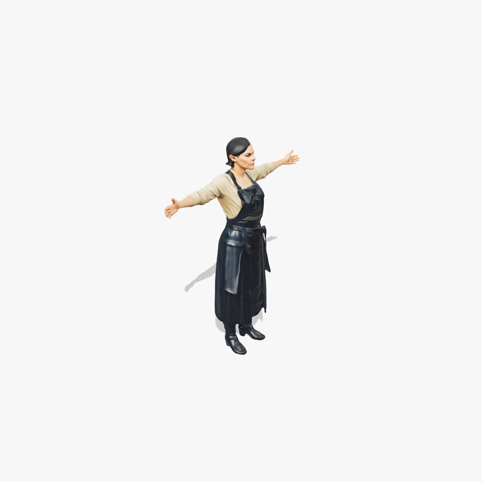Leather Apron Woman model pack
